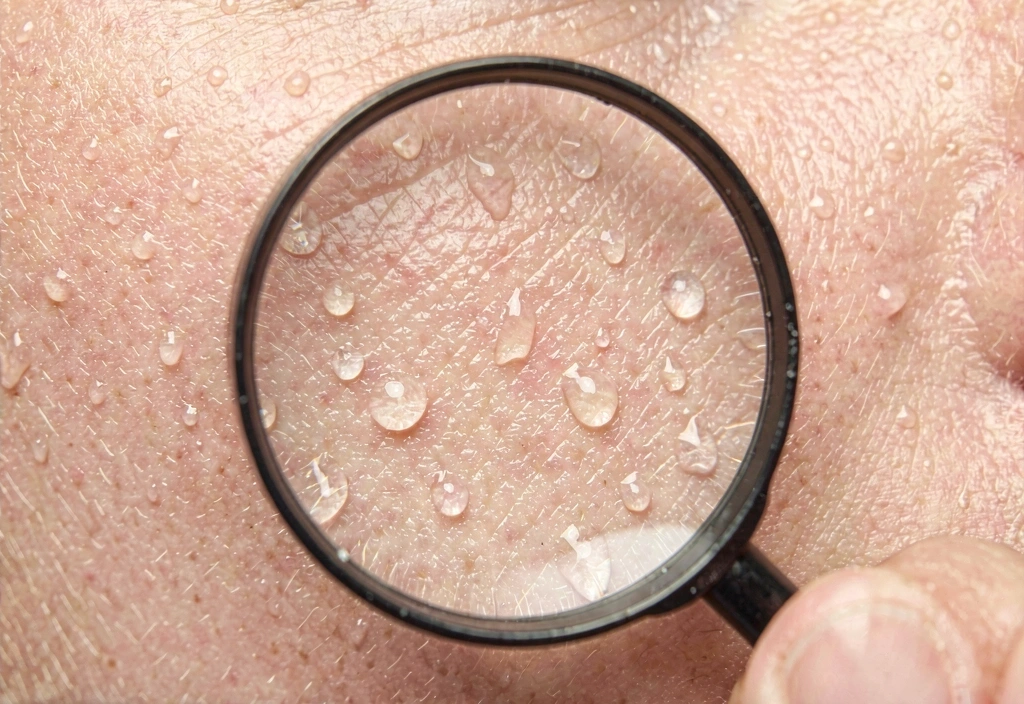 Detailní struktura zdravé pleti